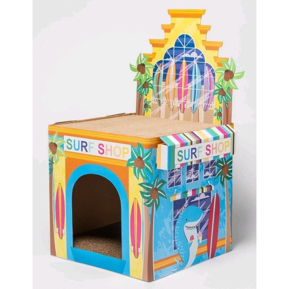 Cat Surf Shop 2 Story Cat Scratcher By Sun Squad Nib Poshmark